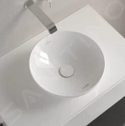 Villeroy & Boch Loop&Friends - Aufsatzwaschtisch, Durchmesser 420 Mm, Mit Überlauf, CeramicPlus, Stone White 4A4600RW -Villeroy & Boch Geschäft 002ae2a939f9b161f71364af