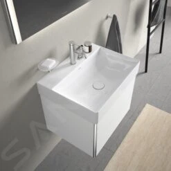 Duravit DuraSquare - Möbelwaschtisch 600x470 Mm, Mit 1 Hahnloch, DuraCeram, Mit WonderGliss, Alpinweiß 23536000711 -Villeroy & Boch Geschäft 0612d38a98154c4ad3ebe8d2