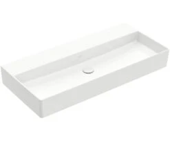 Villeroy & Boch Memento 2.0 - Möbelwaschtisch 1000x470 Mm, Ohne Überlauf, Ohne Hahnloch, CeramicPlus, Alpinweiß 4A221FR1