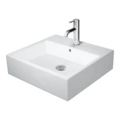 Duravit Vero Air - Möbelwaschtisch 500x470 Mm, Mit Überlauf, Mit Hahnloch, WonderGliss, Weiß 23505000271