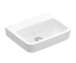 Villeroy & Boch O.novo - Handwaschbecken 500x370 Mm, Ohne Überlauf, Ohne Hahnloch, AntiBac, CeramicPlus, Alpinweiß 434453T2