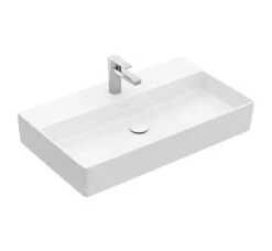 Villeroy & Boch Memento 2.0 - Waschbecken, 800x470 Mm, Ohne Überlauf, Ohne Hahnloch, CeramicPlus, Alpinweiß 4A2281R1