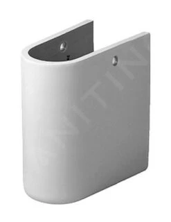 Duravit Starck 3 - Halbsäule Für Waschbecken Starck 3, Mit WonderGliss, Alpinweiß 08651500001