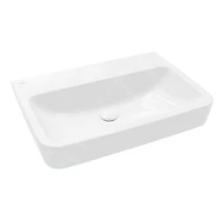 Villeroy & Boch O.novo - Aufsatzwaschbecken, 650x460 Mm, Ohne Überlauf, Ohne Hahnloch, Alpinweiß 4A41KF01