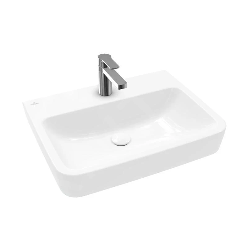 Villeroy & Boch O.novo - Aufsatzwaschbecken, 600x460 Mm, Ohne Überlauf, Mit Hahnloch, CeramicPlus, Alpinweiß 4A416LR1 1 Villeroy & Boch O.novo - Aufsatzwaschbecken, 600x460 Mm, Ohne Überlauf, Mit Hahnloch, CeramicPlus, Alpinweiß 4A416LR1