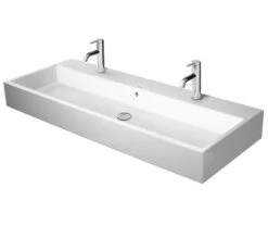 Duravit Vero Air - Möbel-Doppelwaschtisch 1200x470 Mm, Mit Überlauf, Mit Hahnlöchern, Weiß 2350120026