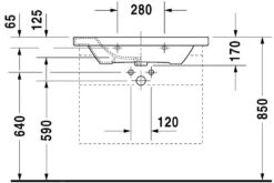 Duravit DuraStyle - Waschtisch 800x480 Mm, Mit 1 Hahnloch, Weiß 2320800000 -Villeroy & Boch Geschäft 42dfea370297e77971e7cf6a