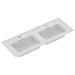 Ideal Standard Strada II - Doppelwaschtischunterschrank 1240x460 Mm, 2 Hahnlöcher, Mit Ideal Plus, Weiß T3005MA