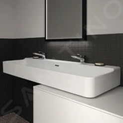 Ideal Standard Conca Ceram - Waschbecken 1200x450 Mm, Mit Überlauf, Hahnlöcher, Weiß T380301 -Villeroy & Boch Geschäft 475b7ee074912ea66610079b 1