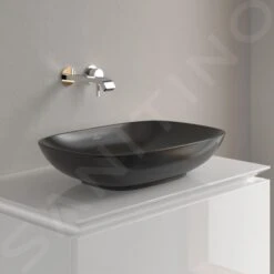Villeroy & Boch Loop&Friends - Aufsatzwaschtisch, 620x420 Mm, Mit Überlauf, CeramicPlus, Ebony 4A5000S5 -Villeroy & Boch Geschäft 4e1121c71fb3b43aeef6d658