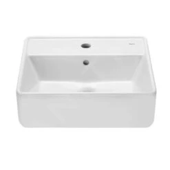 Roca The Gap - Aufsatzwaschtisch 420x390 Mm, Mit Überlauf, Mit Hahnloch, Weiß A3270MM000