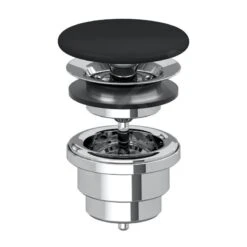 Villeroy & Boch Zubehör - Nicht Verschließbares Ventil, CeramicPlus, Ebony 680800S5