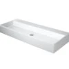 Duravit Vero Air - Doppelwaschtisch 1200x470 Mm, Ohne Überlauf, Ohne Hahnloch, Weiß 2350120070