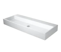 Duravit Vero Air - Doppelwaschtisch 1200x470 Mm, Ohne Überlauf, Ohne Hahnloch, WonderGliss, Weiß 23501200701
