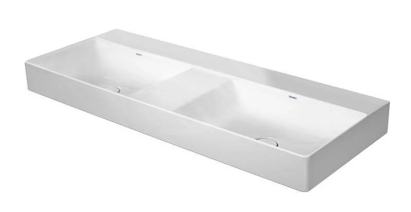 Duravit DuraSquare - Doppelwaschbecken 1200x470 Mm, DuraCeram, Alpinweiß 2353120070 1 Duravit DuraSquare - Doppelwaschbecken 1200x470 Mm, DuraCeram, Alpinweiß 2353120070