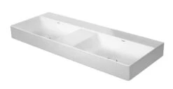 Duravit DuraSquare - Möbel-Doppelwaschtisch 1200x470 Mm, DuraCeram, Mit WonderGliss, Alpinweiß 23531200791
