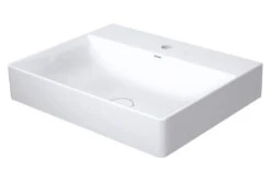 Duravit DuraSquare - Möbelwaschtisch 600x470 Mm, Mit 1 Hahnloch, DuraCeram, Mit WonderGliss, Alpinweiß 23536000711