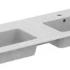 Ideal Standard Tempo - Doppelwaschtisch, 1215x450 Mm, Mit Überlauf, Weiß E053401
