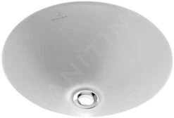 Villeroy & Boch Loop&Friends - Unterbauwaschtish, Ohne Hahnloch, Durchschnitt 380 Mm, Weiß, Ohne Überlauf 61813801