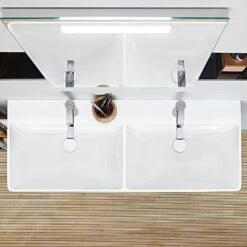 Villeroy & Boch Avento - Doppelmöbelwaschtisch 1200x470 Mm, Mit Überlauf, Mit Hahnlöchren, CeramicPlus, Stone White 4A23CKRW -Villeroy & Boch Geschäft 778e11ef836be3da88f4caee 1