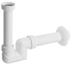Bruckner Zubehör - Waschtischsiphon Niedrig, 1 1/4, Ablauf 40 Mm, Weiß 151.125.0