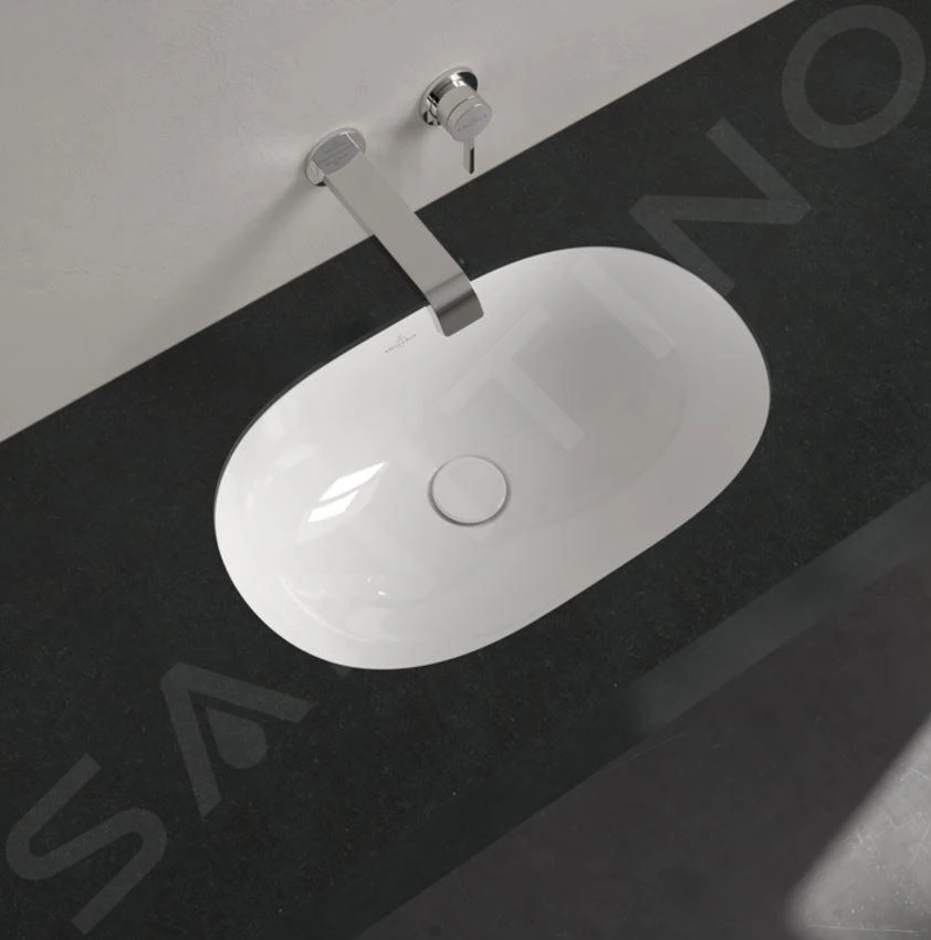 Villeroy & Boch O.novo - Unterbauwaschtish, Ohne Hahnloch, Mit Überlauf, 530 Mm X 320 Mm, Weiß, Mit Ceramicplus 416250R1 3 Villeroy & Boch O.novo - Unterbauwaschtish, Ohne Hahnloch, Mit Überlauf, 530 Mm X 320 Mm, Weiß, Mit Ceramicplus 416250R1 – Bild 3