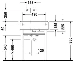 Duravit Scola - Waschtisch 615x460 Mm, Mit Überlauf, Hahnloch Links, Weiß 0685600011 -Villeroy & Boch Geschäft 8b39b0fd1889e67fbd3fd52e