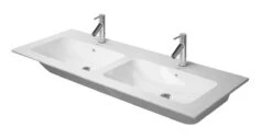 Duravit ME By Starck - Möbel-Doppelwaschtisch 1300x490 Mm, Mit 2 Hahnlöcher, S WonderGliss, Alpinweiß 23361300001 -Villeroy & Boch Geschäft 8b5206f355759b17572d3b48