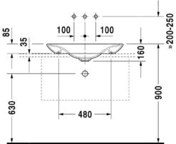 Duravit Puravida - Waschbecken Ohne Hahnloch Ohne Überlauf, 700 Mm X 465mm, Weiß 0369700000 -Villeroy & Boch Geschäft 8eb413387f12a5b71fc09f17