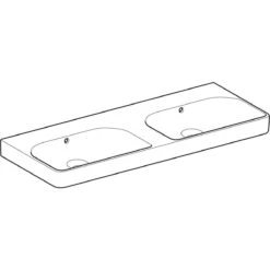 Geberit Smyle Square - Doppelwaschtisch 1200x480 Mm, Mit Überlauf, Ohne Hahnloch, Weiß 500.224.01.1 -Villeroy & Boch Geschäft 9c06650b46f3b6486c03f7dc