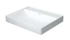 Duravit DuraSquare - Waschtischschale 600x470 Mm, DuraCeram, Mit WonderGliss, Alpinweiß 23546000701