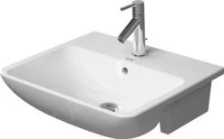 Duravit ME By Starck - Vorbauwaschtisch 550x455 Mm, 1 Hahnloch, Alpinweiß 0378550000