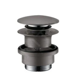 Hansgrohe Ablaufgarnituren - Ablaufgarnitur Push-Open Für Waschtisch- Und Bidetarmaturen, Schwarz Chrom Gebürstet 50100340