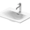 Duravit Viu - Aufsatzwaschtisch, 600x450 Mm, Mit 1 Hahnloch, Mit WonderGliss, Alpinweiß 03856000001