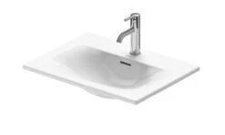 Duravit Viu - Aufsatzwaschtisch, 600x450 Mm, Mit 1 Hahnloch, Mit WonderGliss, Alpinweiß 03856000001