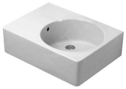 Duravit Scola - Waschtisch 615x460 Mm, Mit Überlauf, Hahnloch Links, Weiß 0685600011