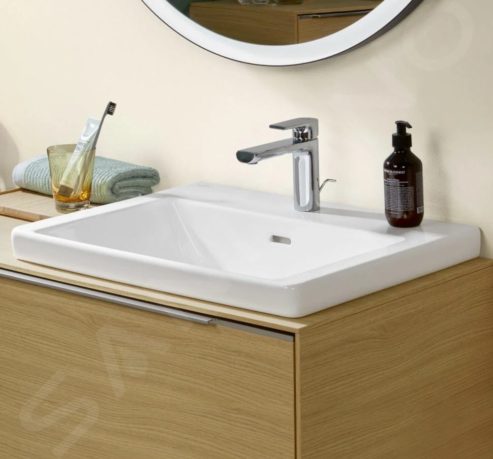 Villeroy & Boch Subway 3.0 - Möbelwaschtisch 600x470 Mm, Mit Überlauf, Mit Hahnloch, Ceramic Plus, Stone White 4A706GRW 3 Villeroy & Boch Subway 3.0 - Möbelwaschtisch 600x470 Mm, Mit Überlauf, Mit Hahnloch, Ceramic Plus, Stone White 4A706GRW – Bild 3