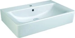 Ideal Standard Connect - Waschtisch Cube, 700x460x175 Mm, Mit Überlauf, Hahnloch, Weiß E773601