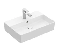 Villeroy & Boch Memento 2.0 - Möbelwaschtisch 600x420 Mm, Mit Überlauf, Mit Hahnloch, CeramicPlus, Alpinweiß 4A226GR1