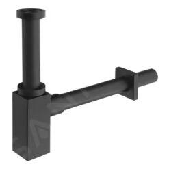 Sapho Siphons - Siphon Für Waschtisch 1 1/4, Abfluss 32 Mm, Eckig, Schwarzmatt SI415