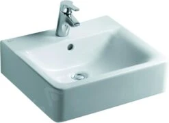 Ideal Standard Connect - Waschbecken Cube 500x460x175 Mm, Mit 1 Hahnloch, Weiß E713801 -Villeroy & Boch Geschäft d3945cc0773871f282f7e01b