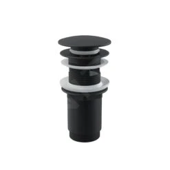 Kielle Ablaufgarnituren - Ablaufgarnitur Click-Clack, Metall, Schwarz Matt 30901024