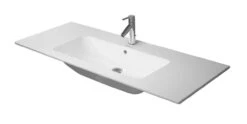 Duravit ME By Starck - Möbelwaschtisch 1230x490 Mm, Mit 1 Hahnloch, Mit WonderGliss, Alpinweiß 23361200001