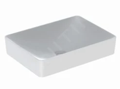 Geberit VariForm - Aufsatzwaschtisch 550x400 Mm, Ohne Überlauf, Ohne Hahnloch, Weiß 500.779.01.2