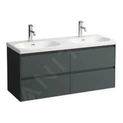 Laufen Lua - Doppelmöbelwaschtisch 46x120 Cm, Mit Überlauf, 2 Hahnlöcher, Weiß H8140810001041 -Villeroy & Boch Geschäft dbbb1b0d9e4428596fe0e174 1