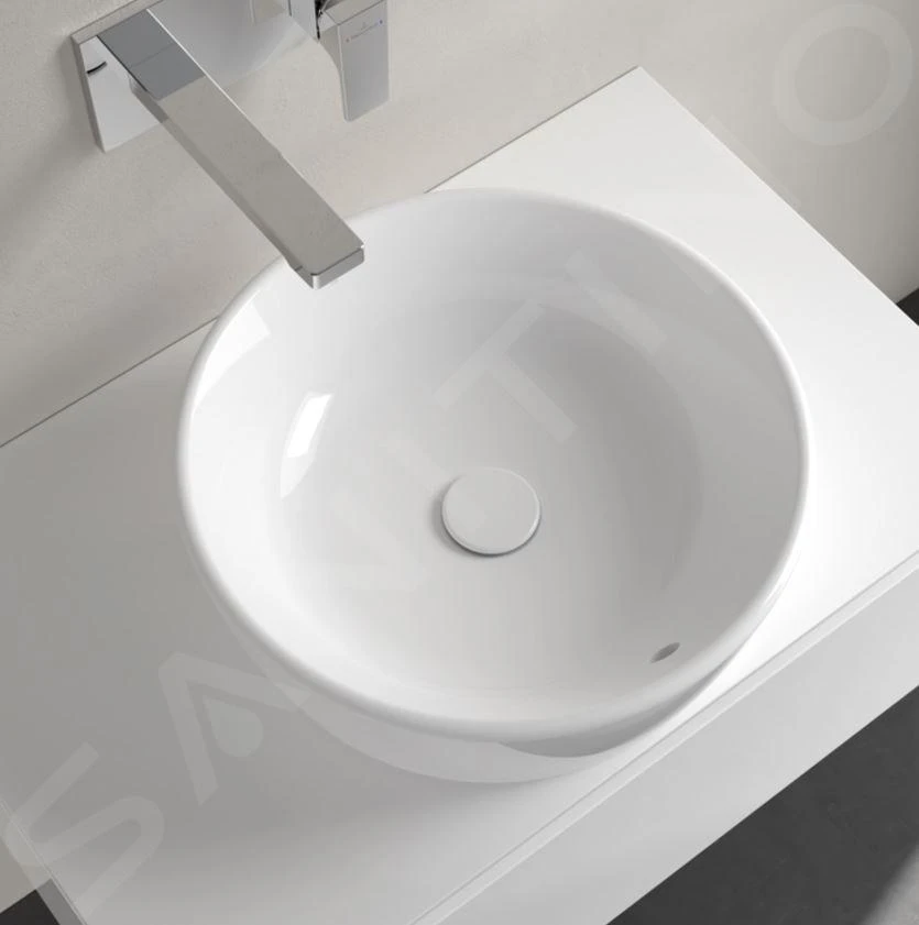 Villeroy & Boch Architectura - Aufsatzwaschbecken, Durchmesser 450 Mm, Mit Überlauf, Alpinweiß 5A254501 4 Villeroy & Boch Architectura - Aufsatzwaschbecken, Durchmesser 450 Mm, Mit Überlauf, Alpinweiß 5A254501 – Bild 4