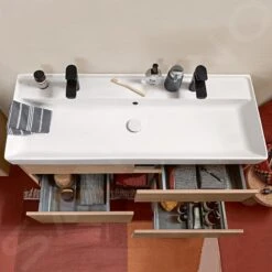 Villeroy & Boch Collaro - Möbelwaschtisch, 1200x470 Mm, Mit Überlauf, 2 Hahnlöchern, Ceramic, Stone White 4A33C4RW -Villeroy & Boch Geschäft e6bbc5f742118d3d31a15549 1