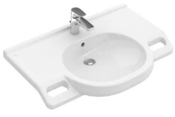 Villeroy & Boch ViCare - Waschbecken Vita 800x550mm, Ohne Überlauf, Mit Hahnloch, AntiBac, CeramicPlus, Alpinweiß 412080T2