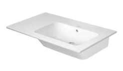 Duravit ME By Starck - Möbelwastisch Asymetrisch 830x490 Mm, WonderGliss, Weiß 23468300601