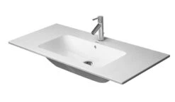 Duravit ME By Starck - Möbelwaschtisch 1030x490 Mm, Ohne Hahnloch, Mit WonderGliss, Alpinweiß 23361000601